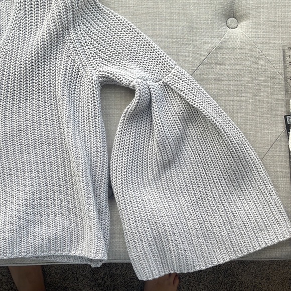 Free People Damsel Bell Sleeve Knit Sweater XS - Picture 4 of 7